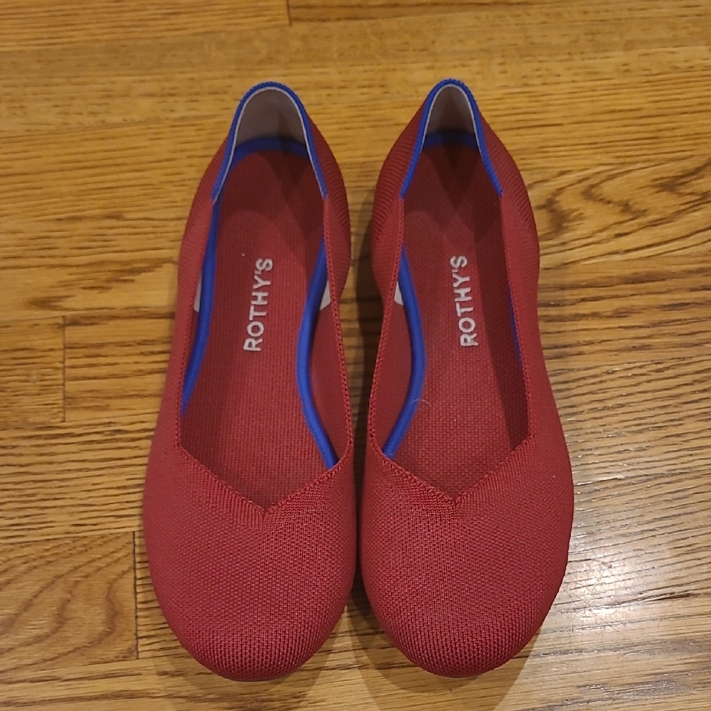 Rothy's Vibrant Red Flats